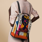 "Aina" Coconut White Leather Backpack