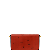 "Aina" Flame Red Envelope Chain Crossbody Bag