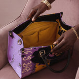 "Aina" Grape Soda Leather Handbag A250 Deal