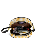 "Aina" Honeycomb Circle Crossbody Bag