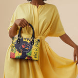 "Aina" Lemon Zest Small Leather Handbag