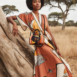 "Aina" Orange Sorbet Mini Satchel