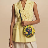 "Aina" Lemon Zest Circle Crossbody Bag
