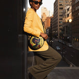 "Aina" Lemon Zest Circle Crossbody Bag