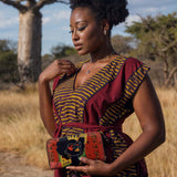 "Aina" Flame Red Wallet