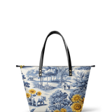 "Chinoiserie" Leather Tote Bag