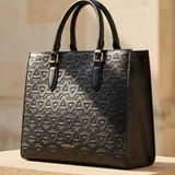"Dalila" Monogram Leather Handbag