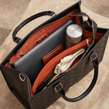 "Dalila" Monogram Leather Handbag