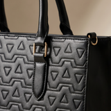 "Dalila" Monogram Leather Handbag