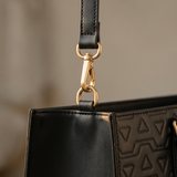"Dalila" Monogram Leather Handbag
