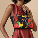 "Aina" Flame Red Small Leather Handbag A250 Deal