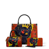 "Aina" Flame Red Leather Handbag A250 Deal