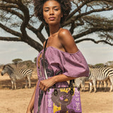 "Aina" Grape Soda Small Leather Handbag A250 Deal