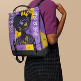 "Aina" Grape Soda Leather Backpack