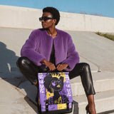 "Aina" Grape Soda Leather Backpack