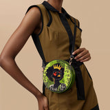 "Aina" Lime Pop Circle Crossbody Bag