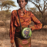 "Aina" Lime Pop Circle Crossbody Bag