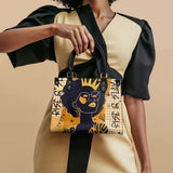 "Aina" Honeycomb Small Leather Handbag