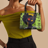 "Aina" Lime Pop Small Leather Handbag A250 Deal