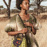 "Aina" Lime Pop Small Leather Handbag A250 Deal