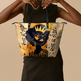 "Aina" Honeycomb Leather Tote Bag
