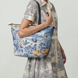 "Iris" Leather Tote Bag