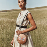 "Brigid" Circle Crossbody Bag