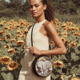 "Ganesha" Circle Crossbody Bag