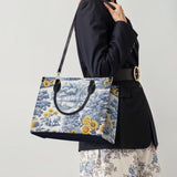 "Chinoiserie" Leather Handbag