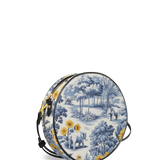"Chinoiserie" Circle Crossbody Bag