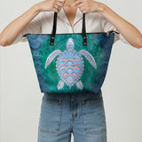 "Yantra" Leather Tote Bag