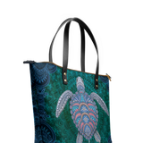 "Yantra" Leather Tote Bag